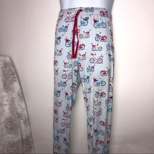 Nite Nite Munki Munki Sleep Pants Blue w/bikes Medium